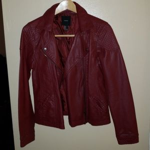 red leather moto jacket